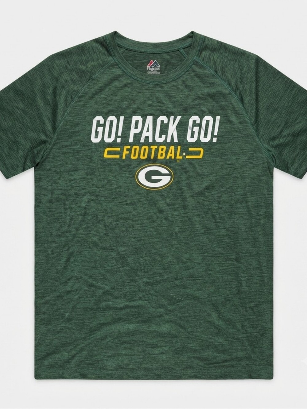 Majestic Green Bay Packers T-Shirt Men's Size Large Go Pack Go Football Tee